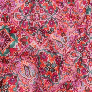 Material matlasat din voal de bumbac - Patchwork Pink