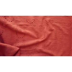 Muselina cu broderie - Floral Terra - Img 2