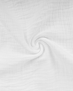 Muselina din bumbac in 6 straturi - White