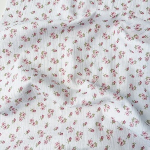 Muselina imprimata - Vintage floral White