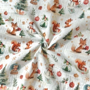 Muselina premium imprimata digital - Sweet Christmas