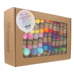 Pachet 109 sculuri de 10 gr - Scheepjes Catona Colour Pack - Img 5
