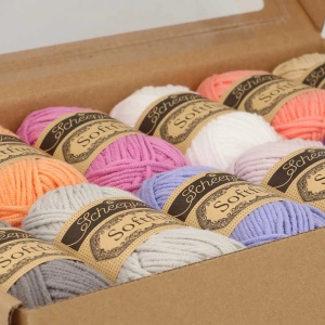 Pachet 12 sculuri x 20 gr - Scheepjes Softfun - Spring Blossom