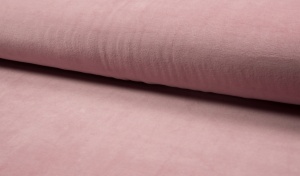 Plush bumbac Nicky Velour - Dusty Pink - cupon 55cm - Img 2