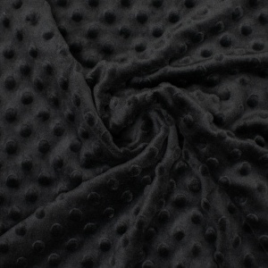 Plush Minky Dot - Black 9772/69