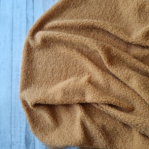 Plush Teddy Sherpa Boucle - Camel - Img 3