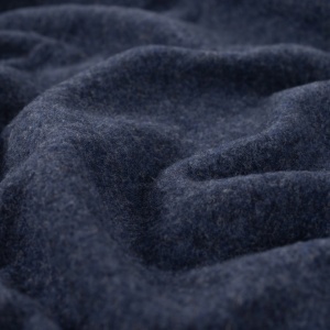 Polar fleece din lana merinos 100% – Navy Melange
