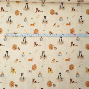 Poplin imprimat - Dogs World - Img 3