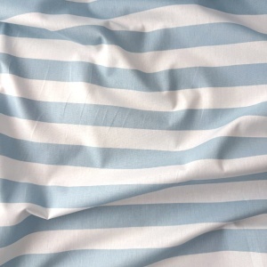 Poplin imprimat - Stripe Blue/White 2.5 cm