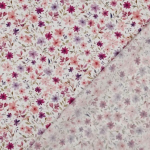 Poplin premium digital - Mini Floral White - Img 3