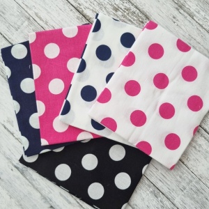 Set Fat Quarter 5 bucati - Big Dots 2724-00
