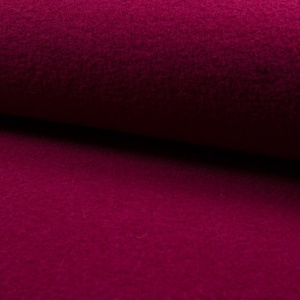 Tesatura din lana fiarta - Cherry - cupon 85cm