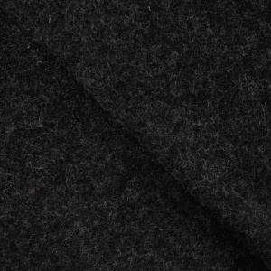 Tesatura din lana fiarta - Dark Grey Melange - cupon 78cm - Img 2