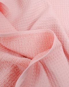 Tesatura prosop Waffle Terry - Rose Blush - Img 3