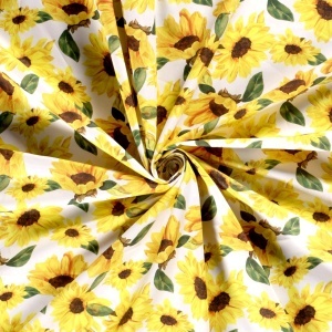 Bumbac imprimat cu floarea soarelui - Sunflowers