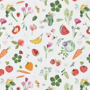 Bumbac imprimat digital - Vitamines