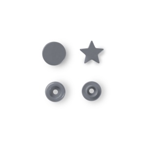 Capse din plastic Star - Silver - pachet 30 buc