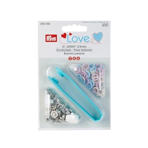 Capse pentru Jerse Prym Love 8 mm - 21 buc - pastel - Img 2