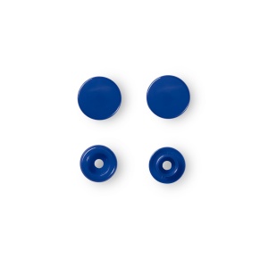 Capse rotunde din plastic - Royal Blue - pachet 30 buc