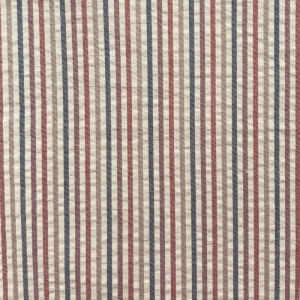 Cupon 21cm - Bumbac gofrat Seersucker cu dungi - Toffee Stripes - Img 2