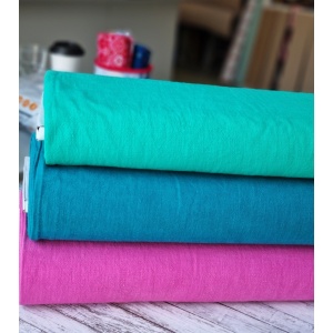 Cupon 55 cm - Material 100% In Prespalat Stonewashed - Fuchsia - Img 5