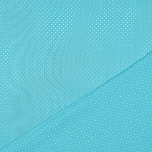 Cupon 65 cm - Bumbac imprimat - Petit Dots Turquoise - Img 3