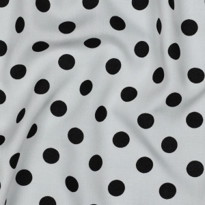 Cupon 65cm - Vascoza Imprimata digital- Polka Dots White
