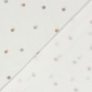 Cupon 70cm - Muselina imprimata - Baby Snails - Img 4