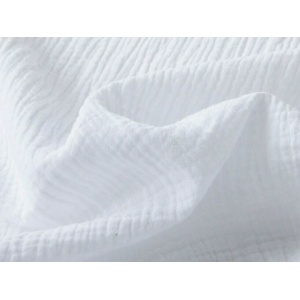 Cupon 75 cm - Muselina Uni - Alb Optic - Img 2