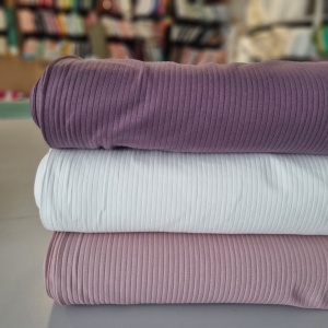 Cupon 95 cm - Jerse elastic Rib Mandy - Dusty Pink [K47010-130] - Img 3