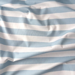 Cupon 95cm - Poplin imprimat - Stripe Blue/White 2.5 cm