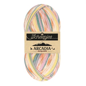 Fir din lana pentru sosete - Scheepjes Arcadia Jacquard - Thisledown