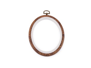 Gherghef oval pentru broderie - 11 x 13.5 cm