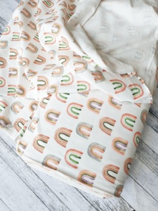Jerse bumbac digital print - Macrame Rainbows - Img 4
