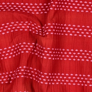 Material bumbac tesut - Dobby Jacquard Stripe Red