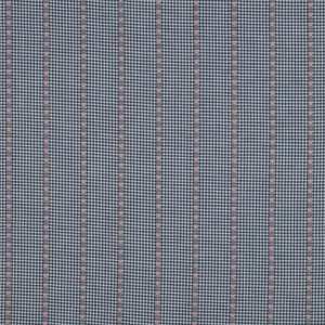 Material bumbac tesut yarn dyed - Flowers Blue - Img 6