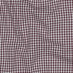 Material bumbac tesut yarn dyed - Vichy Aubergine 2.7mm