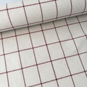 Material home decor extralat - Tenerife Checks Natural - Img 3