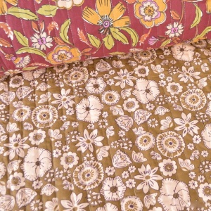Material matlasat vertical din bumbac - Autumn Flowers