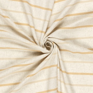 Material tesut din in si vascoza- Linen Stripe Natural