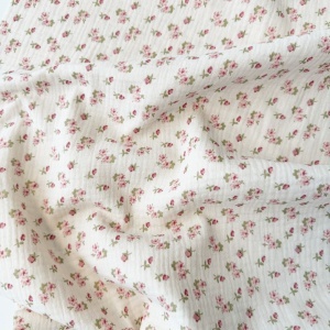 Muselina imprimata - Vintage floral Ecru [WOU-M-10-22]