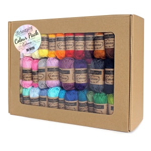Pachet 109 sculuri de 10 gr - Scheepjes Catona Colour Pack - Img 2