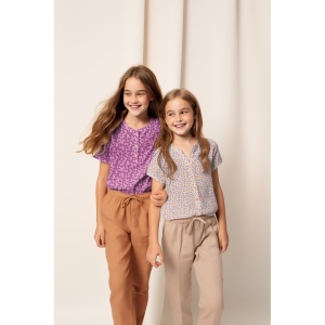 Poplin organic GOTS - Lilac Flowers - Img 4