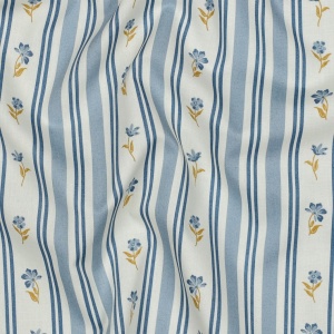Poplin premium - Heritage - Flower Lace Blue