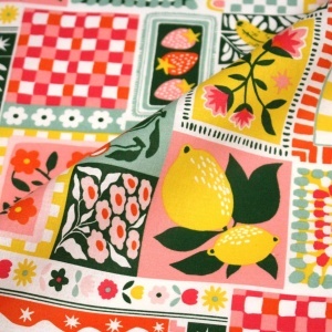 Poplin premium imprimat - Sicily Summer