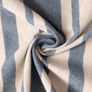 Tesatura rustica yarn dyed cu dungi late denim-natur
