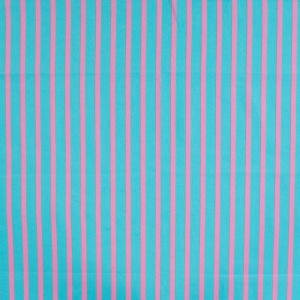 Voal batist de bumbac - Enjoy Blue Stripes - Img 2