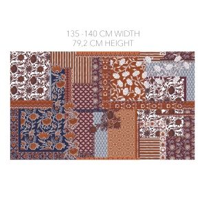 Voal batist de bumbac - Enjoy Patchwork Cognac - Img 6