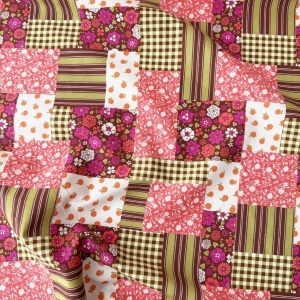 Bumbac imprimat - Spring Patchwork - Img 3