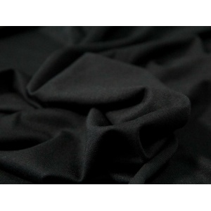 Cupon 40 cm - Jerse uni subtire Modal Tencel - Black - Img 2